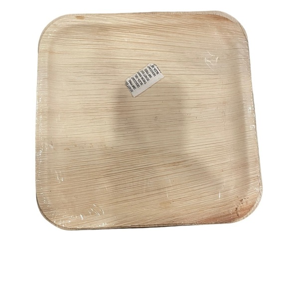 ECO SOUL 100% Compostable 10 Inch Square Palm Leaf Plates (Pack of 25) New - Picture 6 of 6